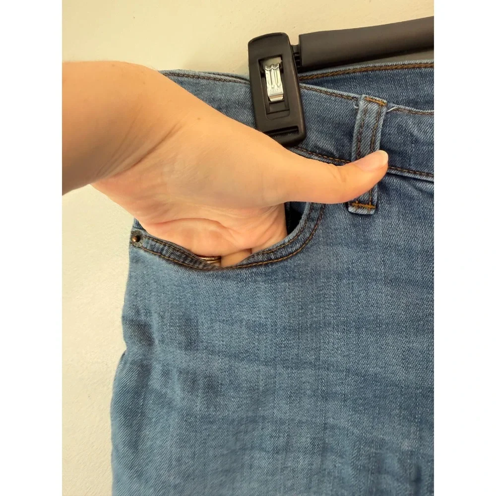 J.Crew 8 Inch Mid-Rise Skinny Jeans Medium Wash Blue Denim Size 27